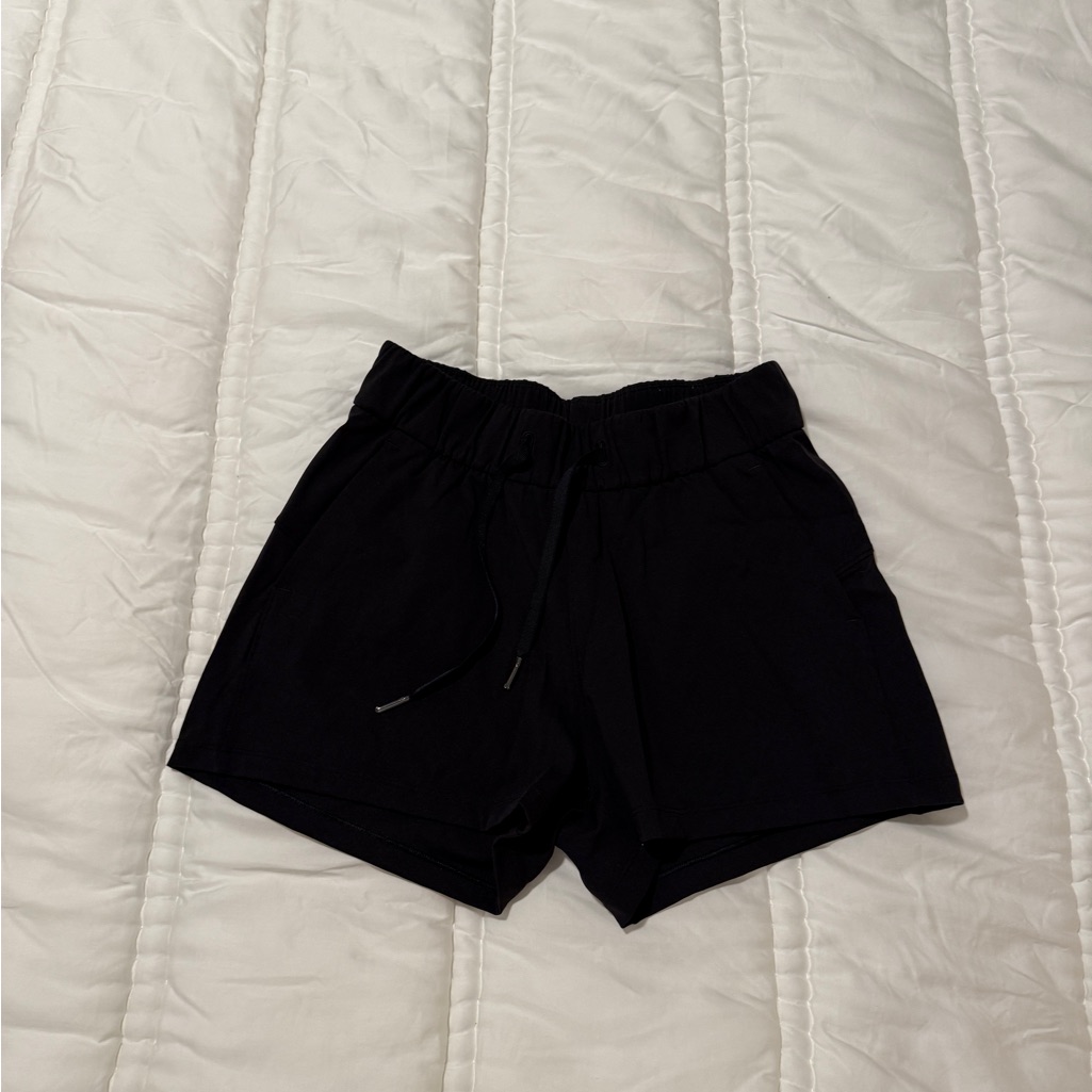 High Times Lululemon Athletica Black Athletic Shorts. Size 4. Worn Once.